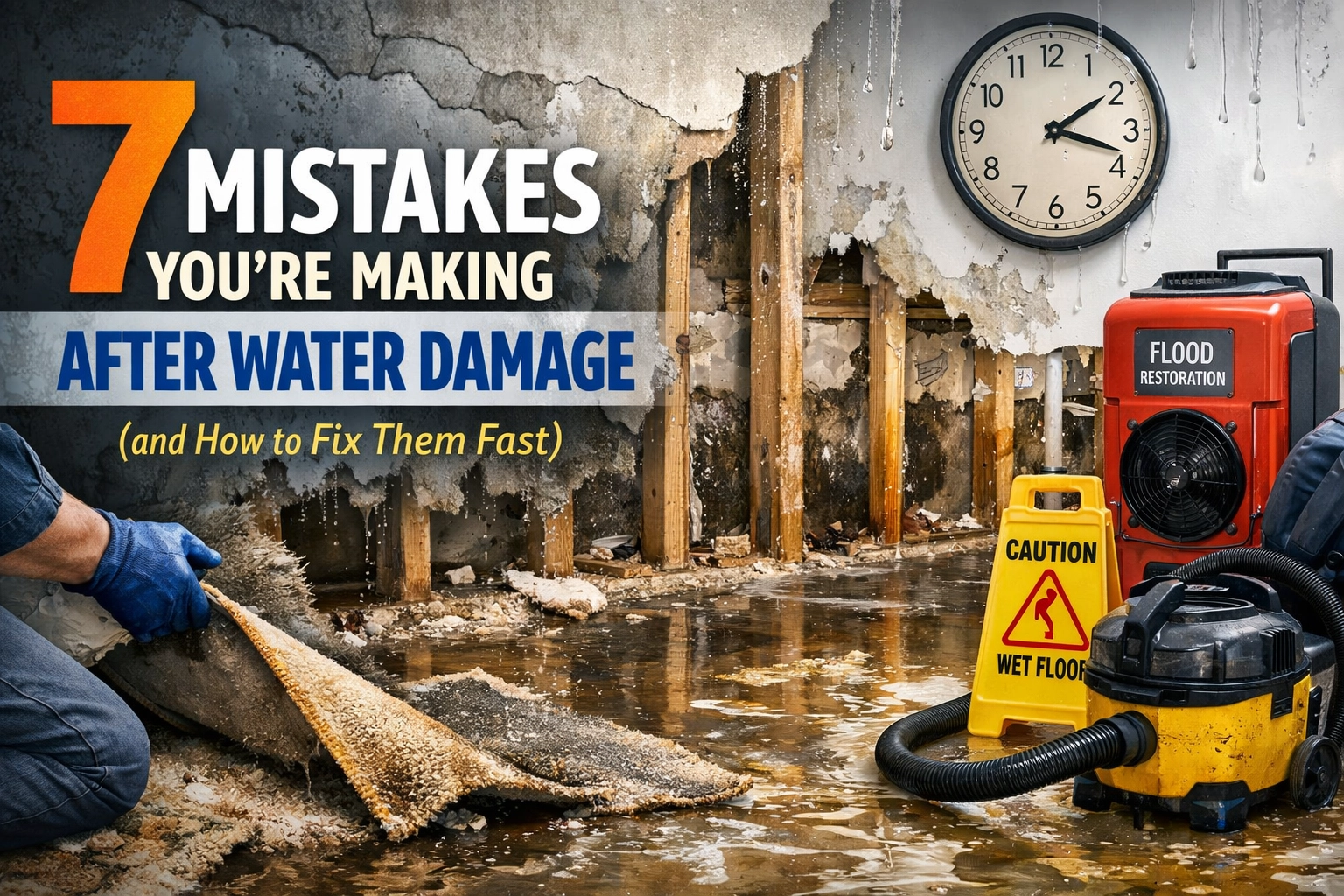 7 Mistakes You're Making After Water Damage (and How to Fix Them Fast)