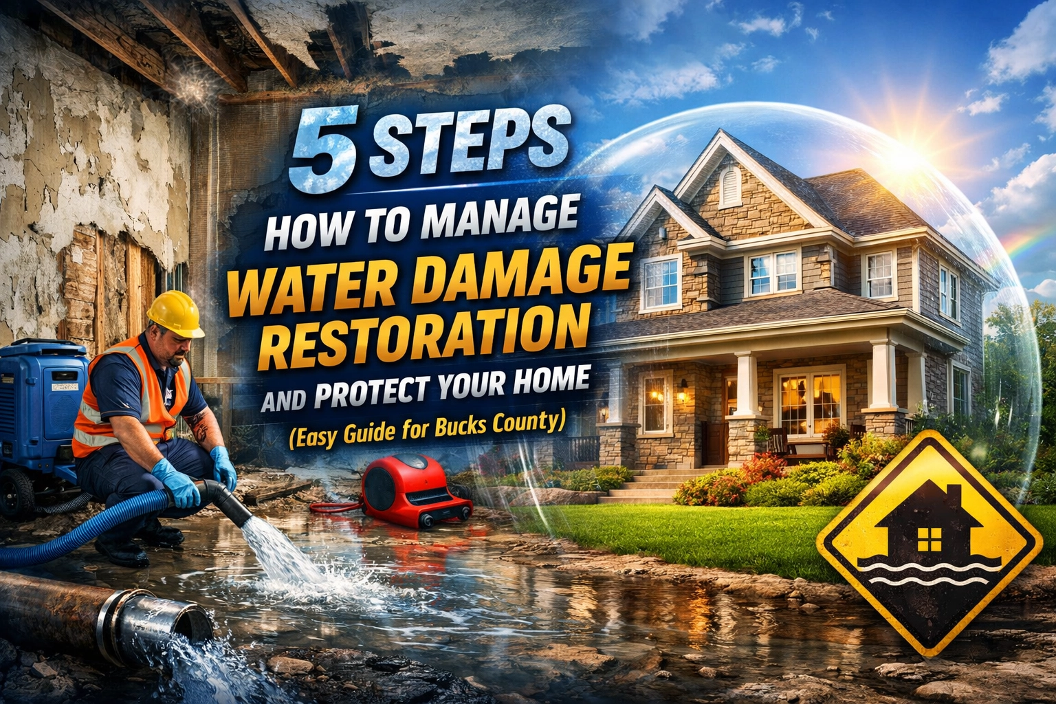 5 Steps How to Manage Water Damage Restoration and Protect Your Home (Easy Guide for Bucks County)