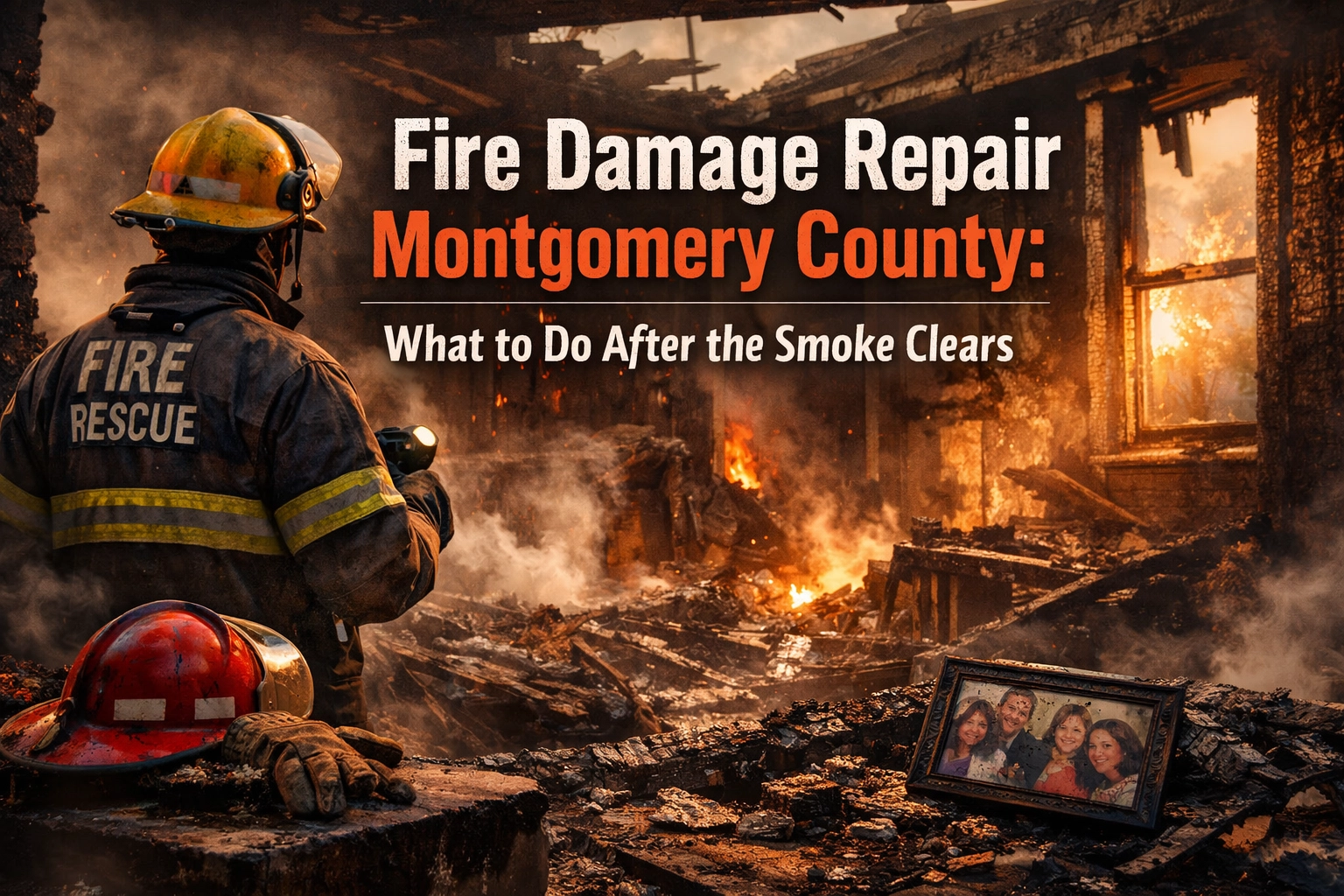 Fire Damage Repair Montgomery County: What to Do After the Smoke Clears