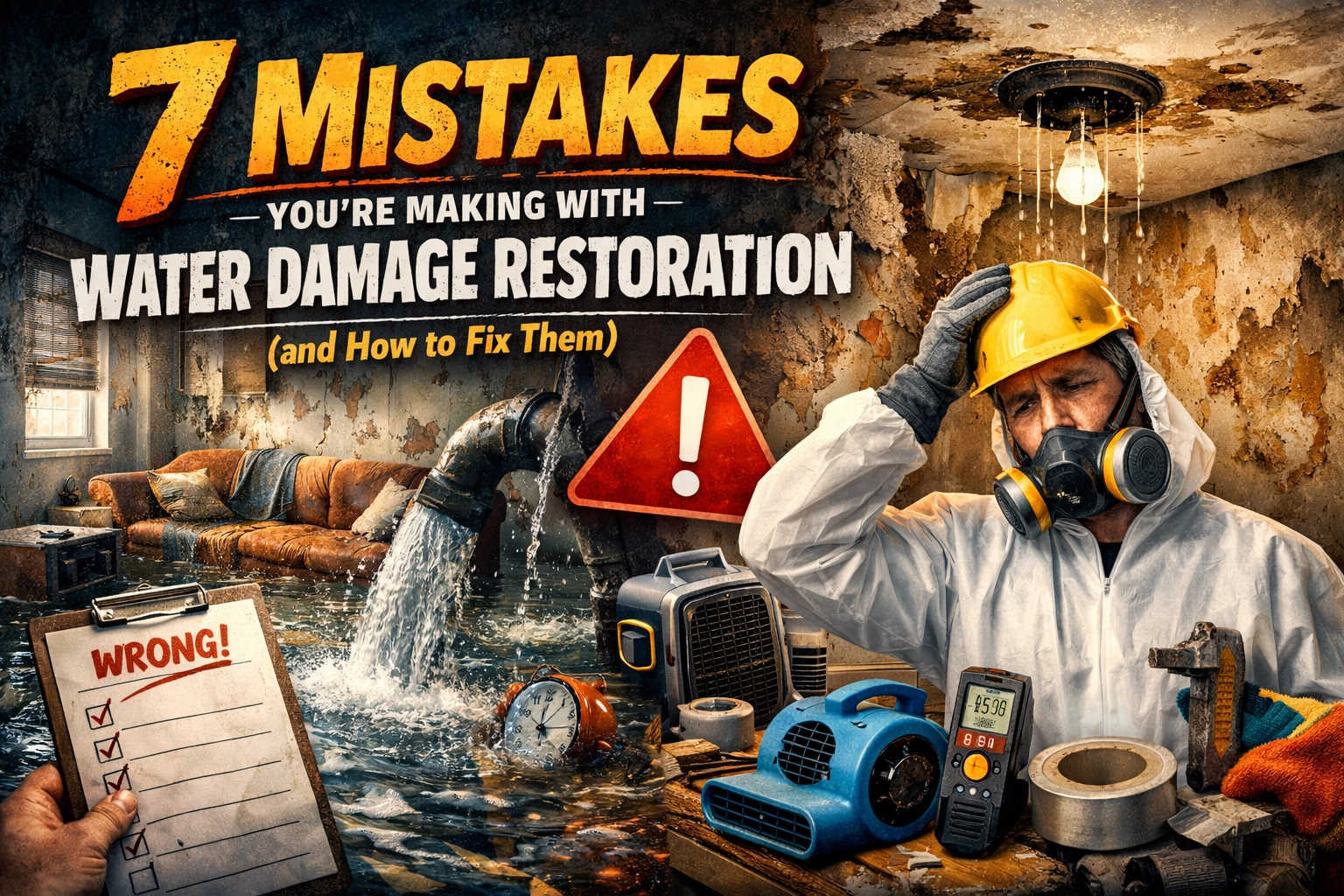 7 Mistakes You’re Making with Water Damage Restoration (and How to Fix Them)