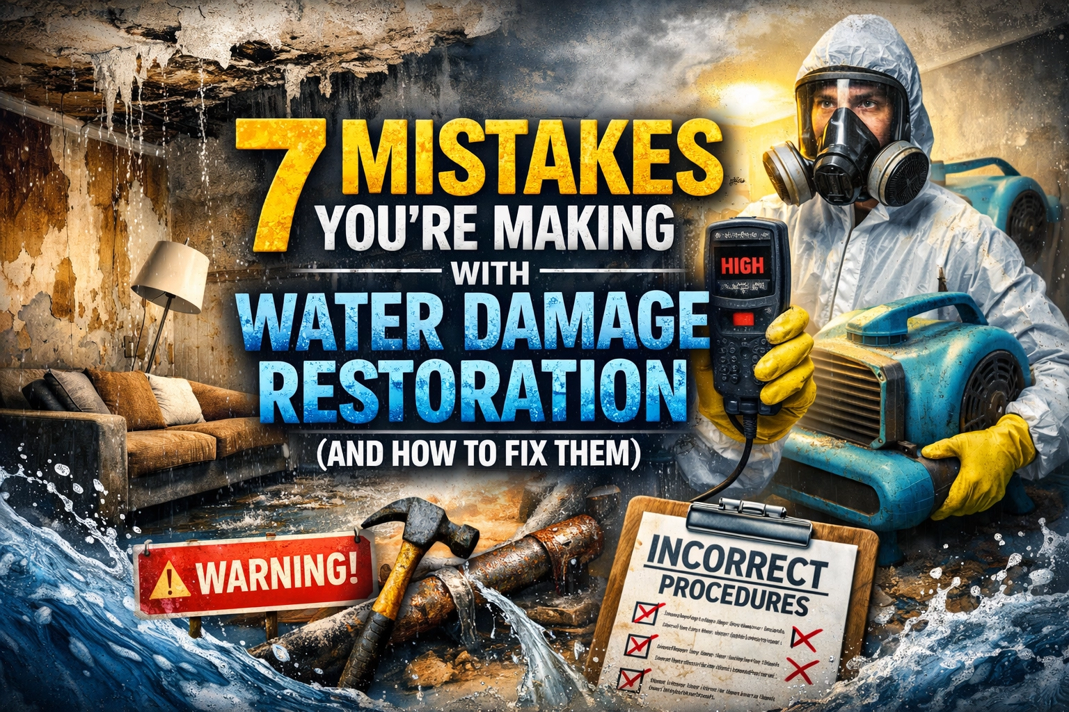 7 Mistakes You’re Making with Water Damage Restoration (and How to Fix Them)