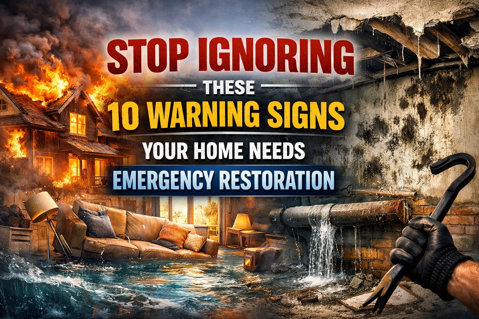 Stop Ignoring These 10 Warning Signs Your Home Needs Emergency Restoration