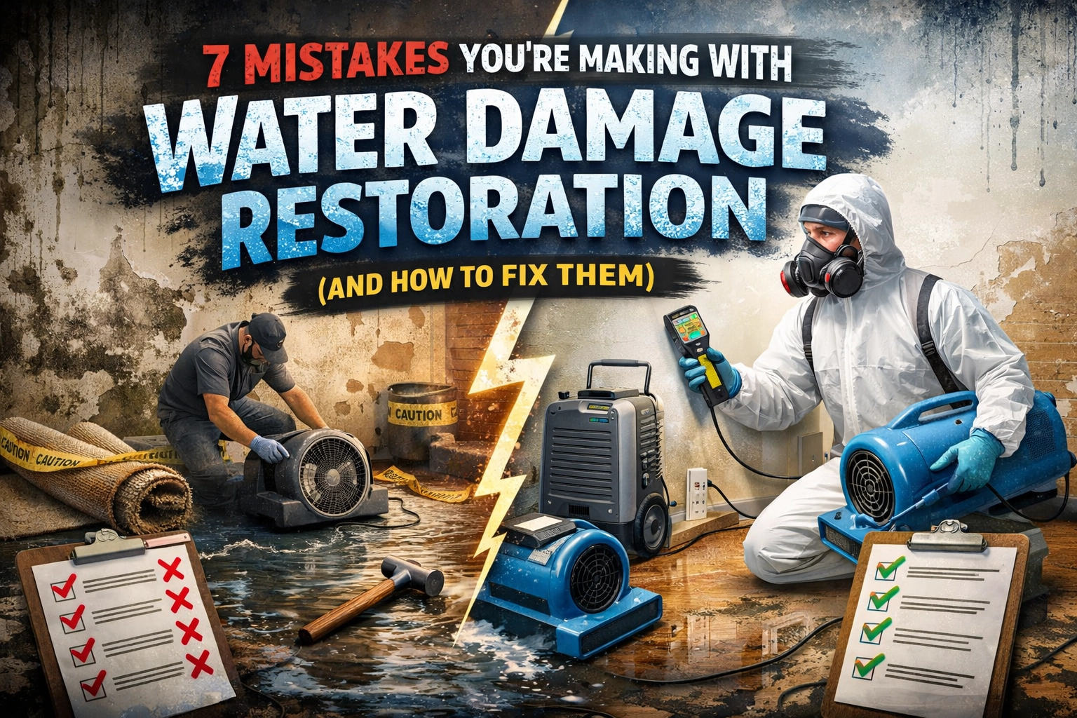 7 Mistakes You're Making with Water Damage Restoration (and How to Fix Them)