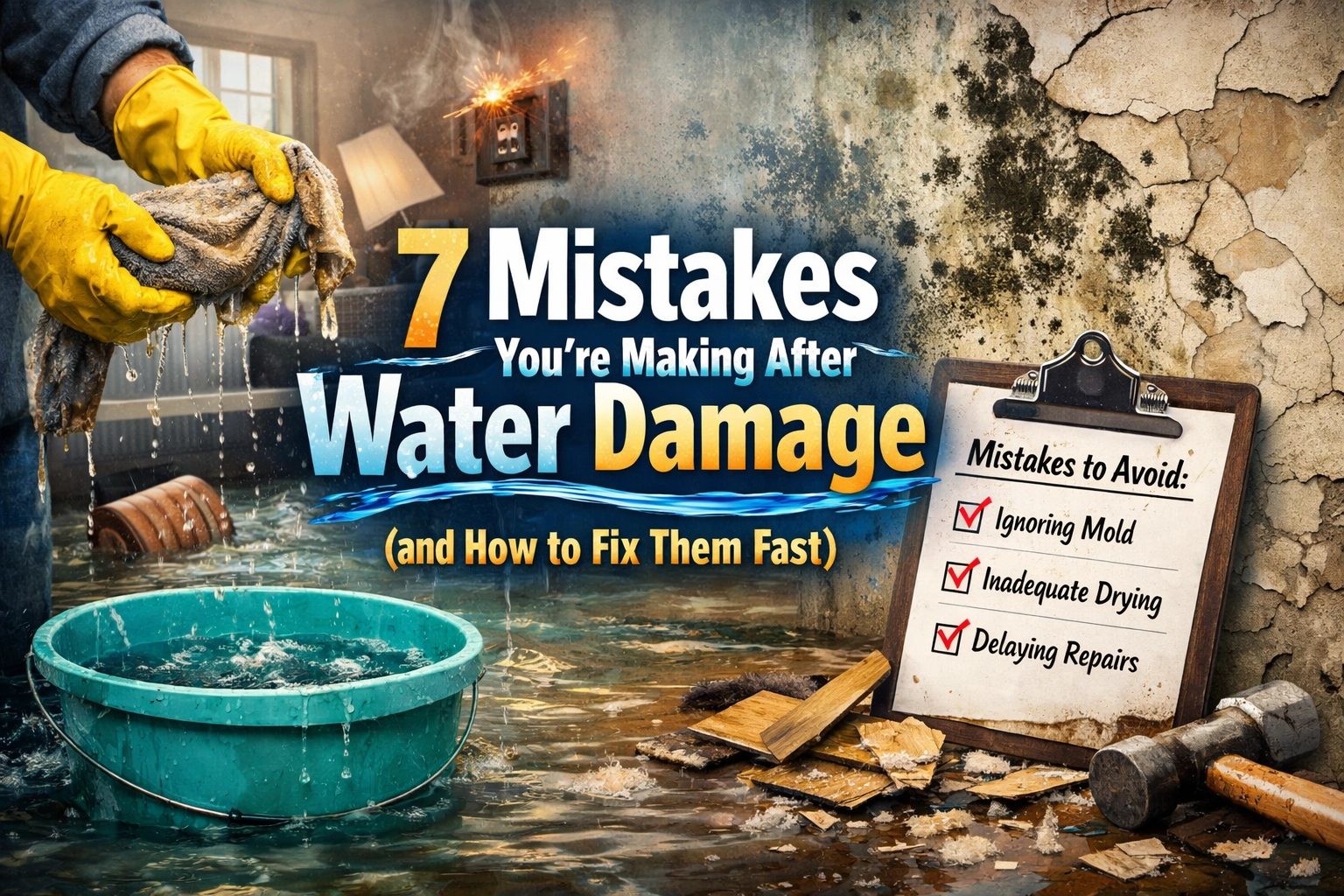 7 Mistakes You’re Making After Water Damage (and How to Fix Them Fast)