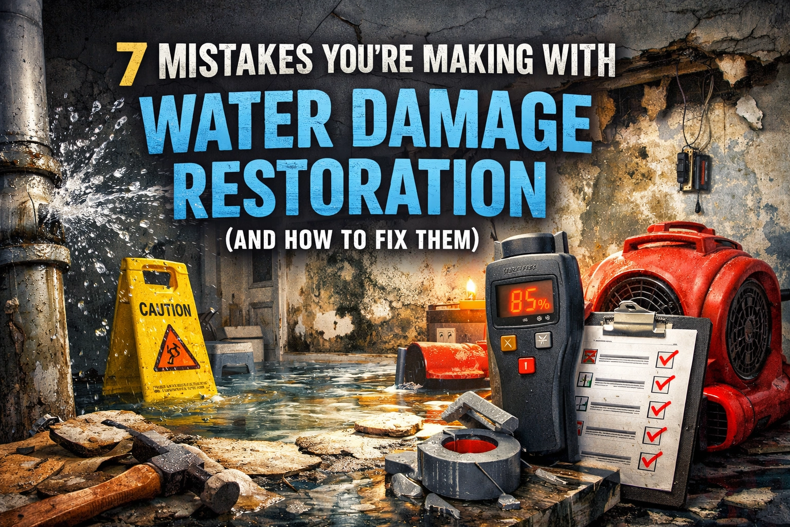 7 Mistakes You're Making with Water Damage Restoration (and How to Fix Them)