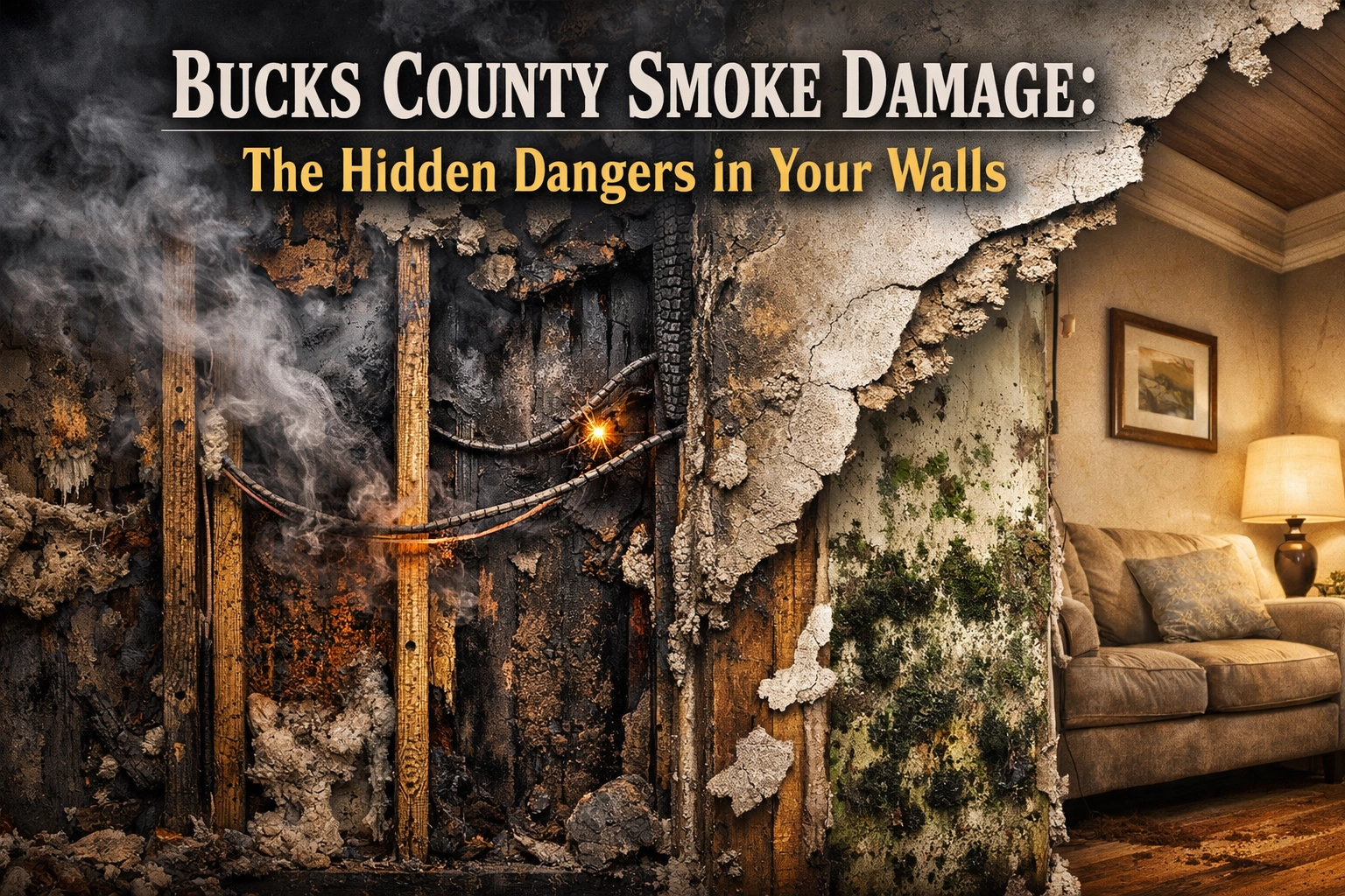 Bucks County Smoke Damage: The Hidden Dangers in Your Walls