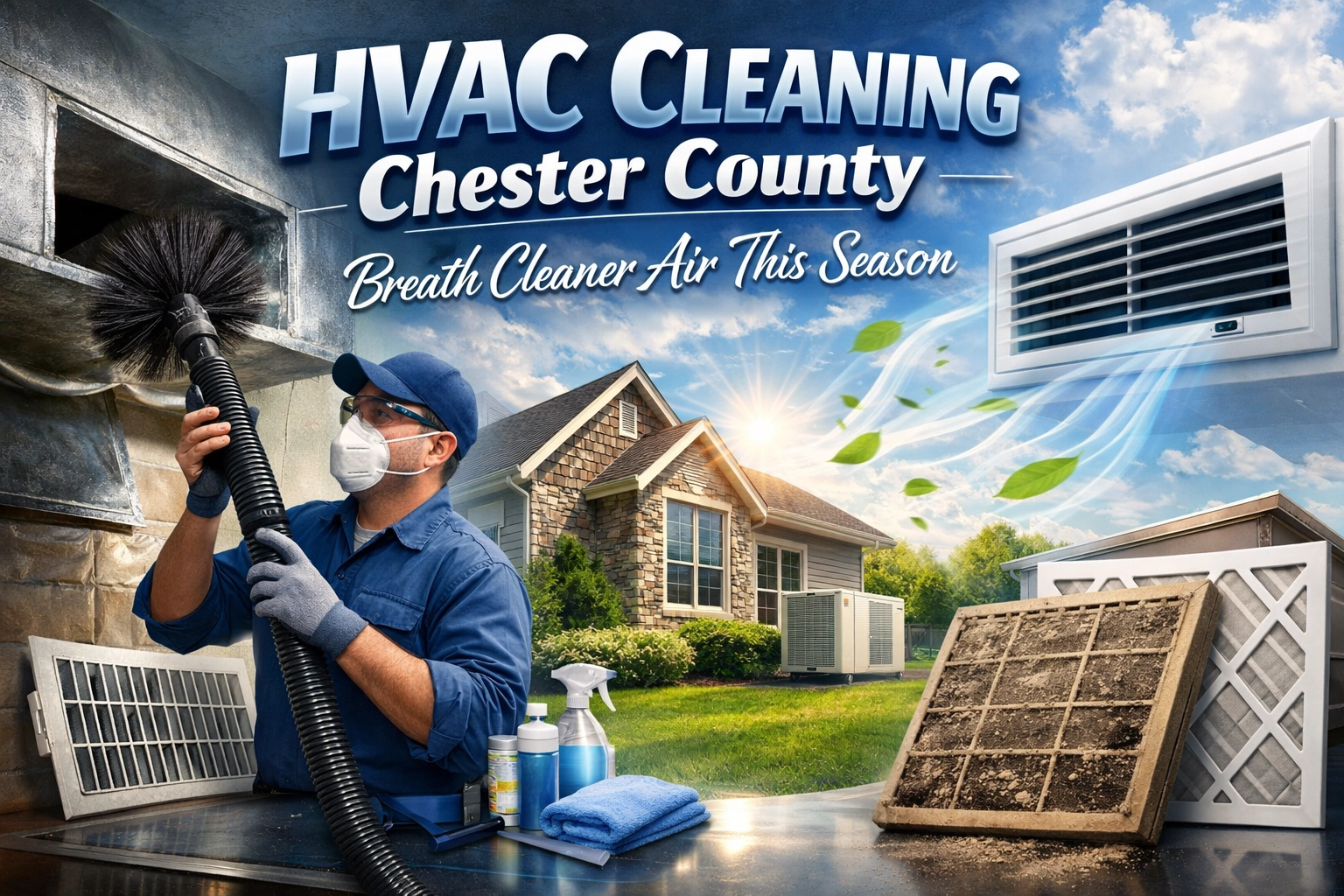 HVAC Cleaning Chester County: Breath Cleaner Air This Season