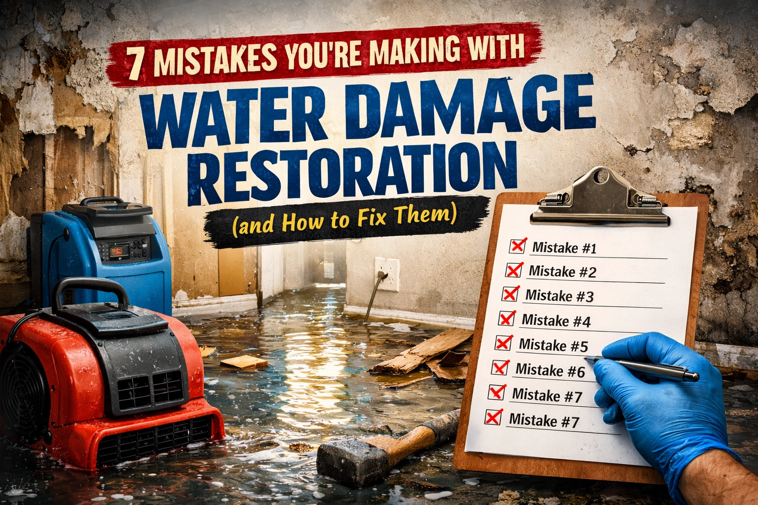 7 Mistakes You’re Making with Water Damage Restoration (and How to Fix Them)