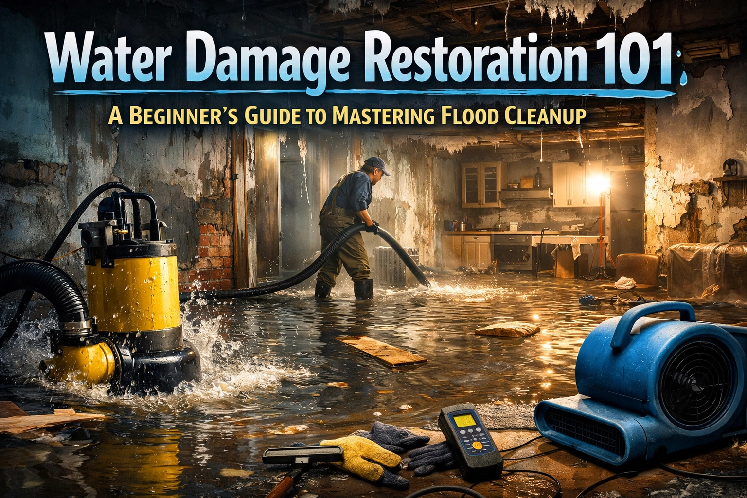 Water Damage Restoration 101: A Beginner’s Guide to Mastering Flood Cleanup