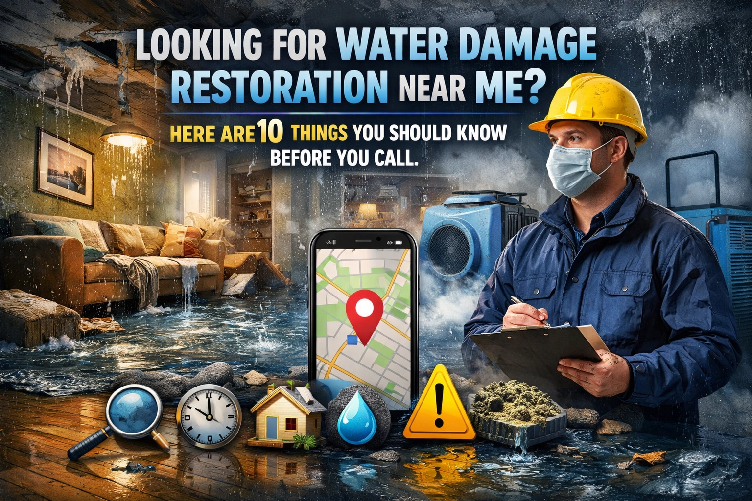 Looking for Water Damage Restoration Near Me? Here Are 10 Things You Should Know Before You Call