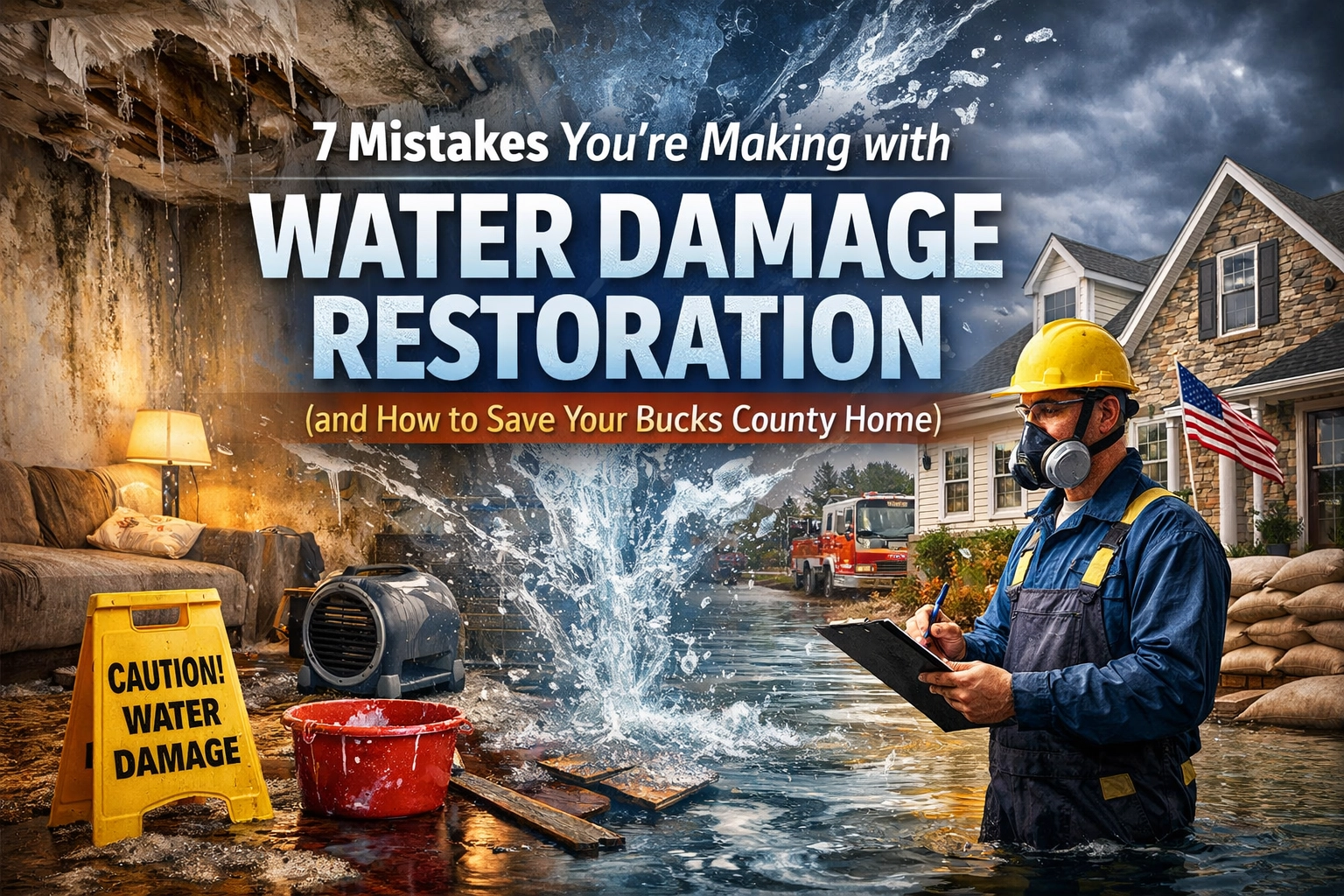 7 Mistakes You’re Making with Water Damage Restoration (and How to Save Your Bucks County Home)