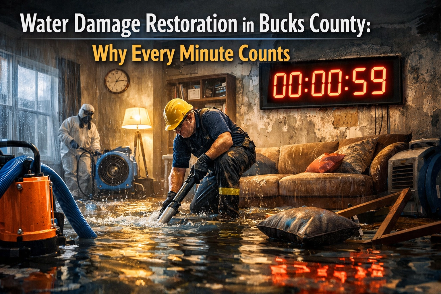 Water Damage Restoration in Bucks County: Why Every Minute Counts