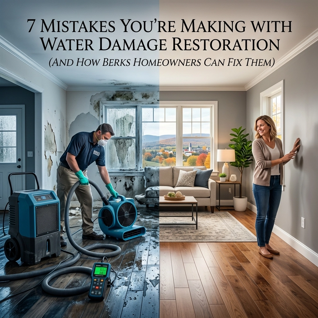 7 Mistakes You’re Making with Water Damage Restoration (And How Berks Homeowners Can Fix Them)