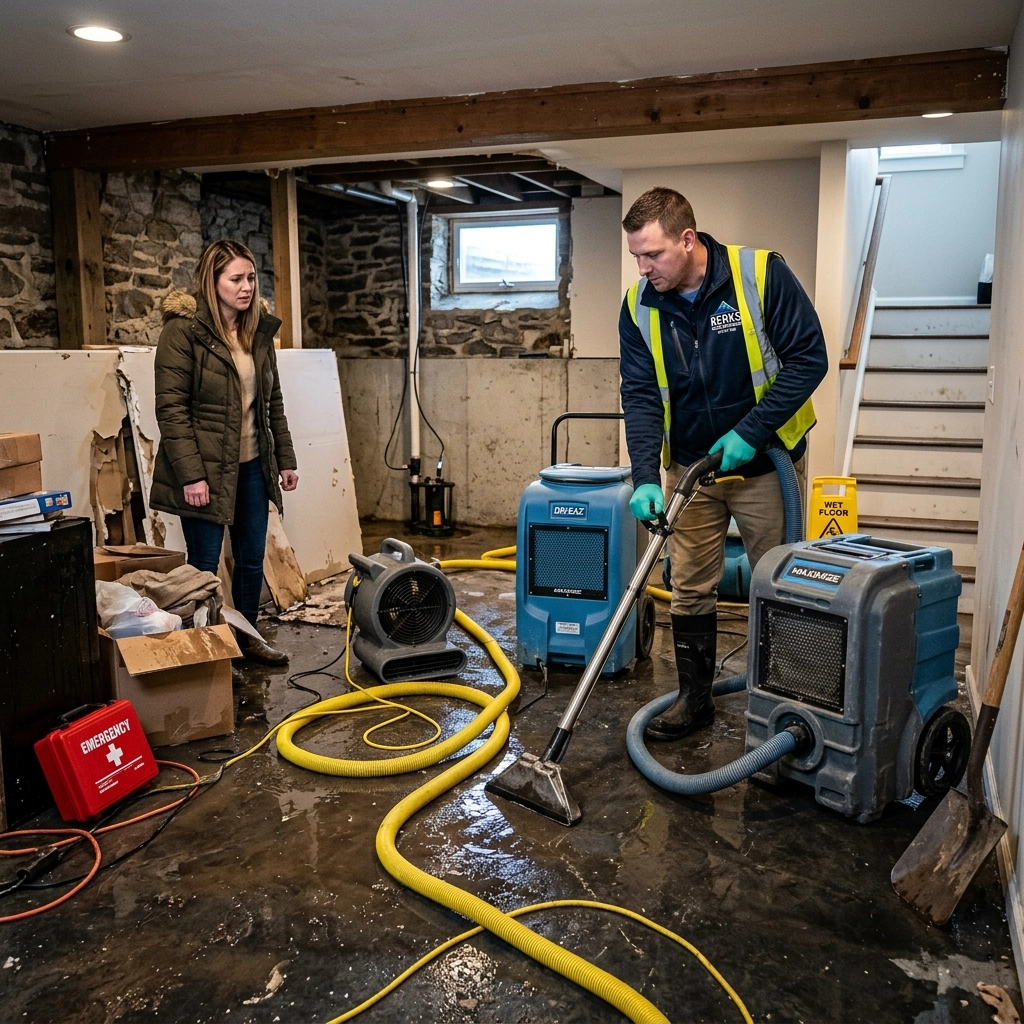 Water Damage Restoration 101: A Beginner’s Guide to Mastering Home Floods in Berks County