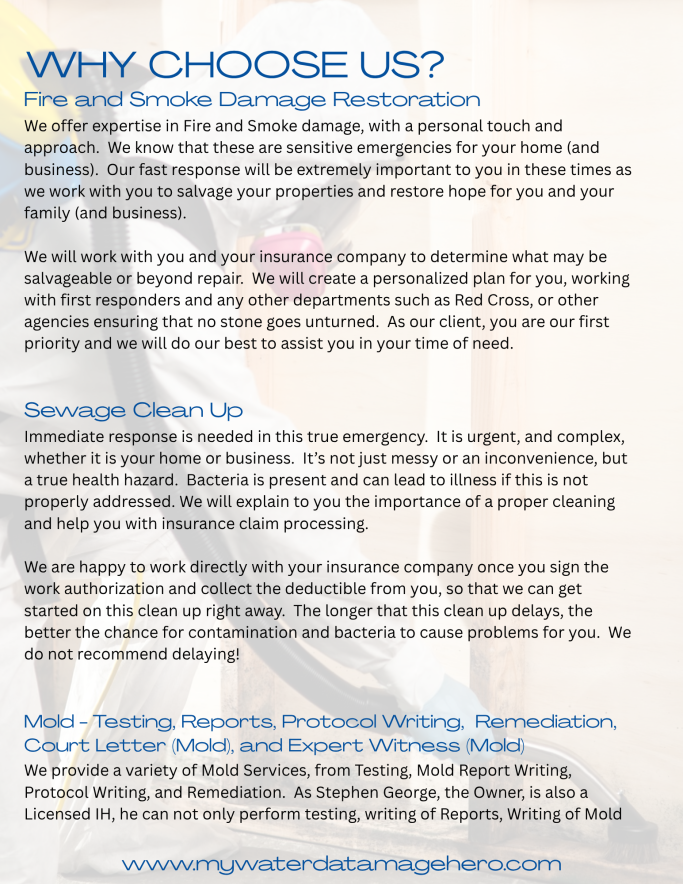 Text introducing a service with reasons to choose it, featuring bullet points and colorful design.